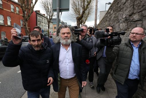 Gerry Hutch walks free from court after being cleared of the murder of David Byrne